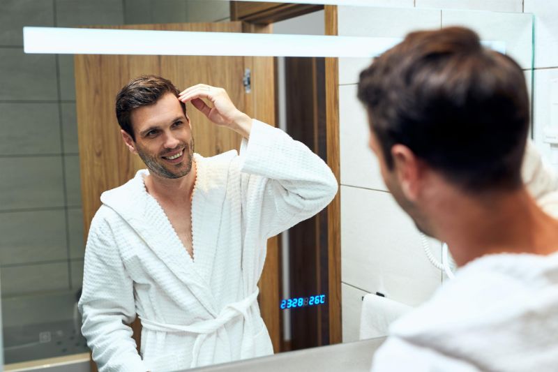 cheveux en bonne santé